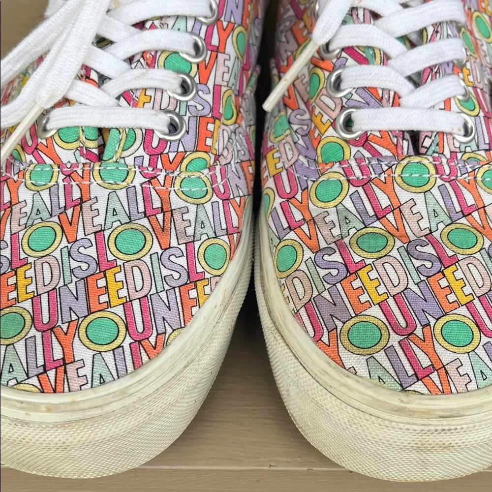 Vans Multi-Color Beatles Yellow Submarine Pattern Authentic Sneakers - Picture 3 of 6